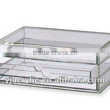 acrylic clear cube makeup organizer drawer display