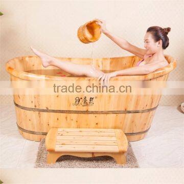 Wooden bath massage sauna tub flat iron