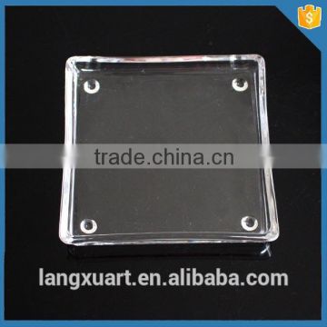 LXHY-P017 Cheap Clear square shape heat resistant glass plate