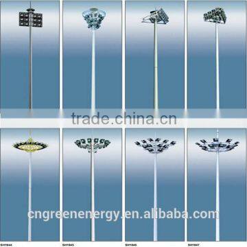 Q235 steel outdoor 15m-50m high mast lighting with china factory price professional design all application