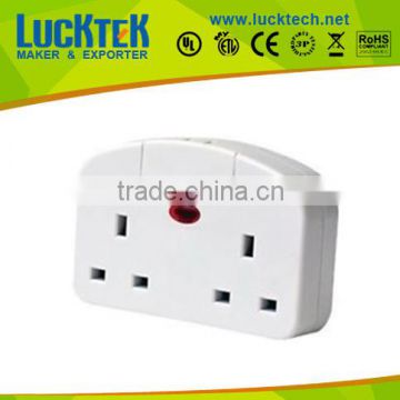 Double UK TO EU 2pin adapter,Travel Adapter Plug,Outlet Converter, high quality