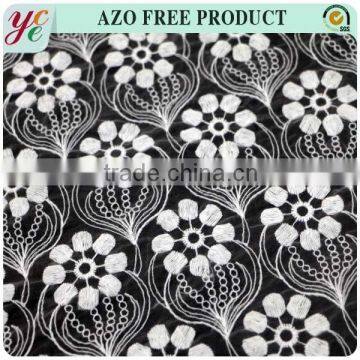 New Arrival White Embroidery Fabric