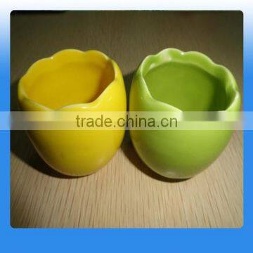 Small Round Ceramic flower planter