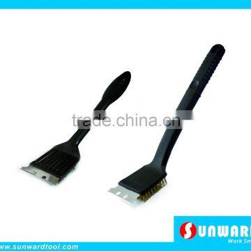 Plastic handle cleaning brush,Grill cleaning brush,12''