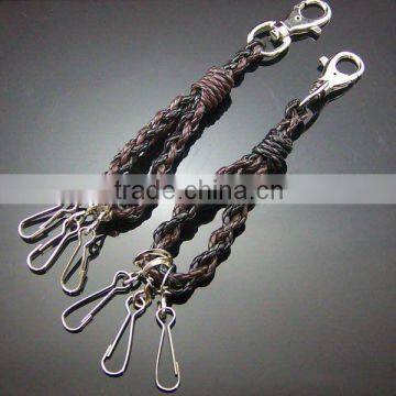 Ha07-101 Braided Leather Keychain