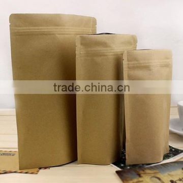 2014 free-standing Sealable kraft paper food bags for sale