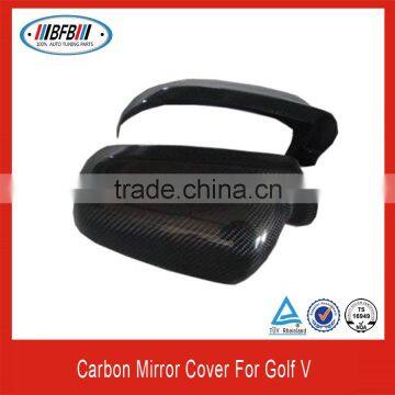 black door side mirror cover FOR VW Golf V 5 2003-2008 carbon fiber auto spare parts