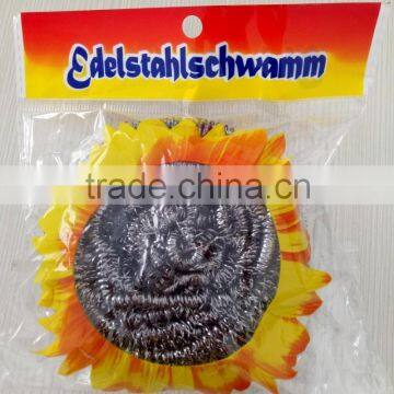 Heavy duty no rusty stainless steel scourer/kitchen scourer/cleaning ball