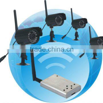 RY-001 2.4G Digital Wireless Security Camera System 4CH IR NightVision Outdoor USB CCTV