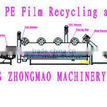 PP PE film recyling line with high quality and high effectively