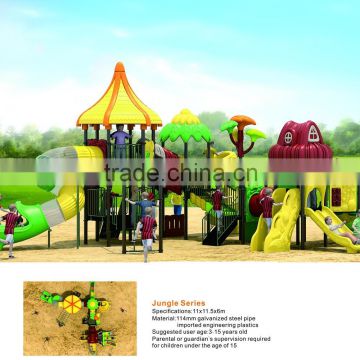 Kids Outdoor Playground Equipment Combined Plastic Items Slide