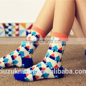 Trees and House Stripe Cool Unisex Crew Sock photo-2