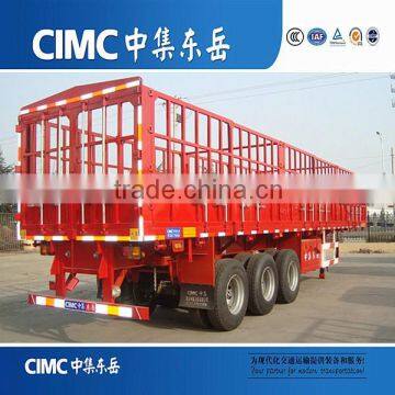 CIMC Leaf Spring Side Wall Tow Behand Stake Horse Semi Trailer