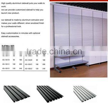 High Quality Silver Anodized Finish Wholesale Slatwall Panel photo-4