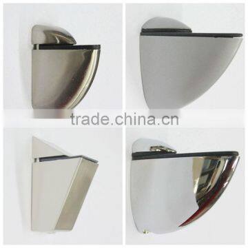 home decorative glass shelf metal clips