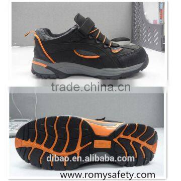 Genuine leather nubuck leather eva+rubber outsole safety shoes0233-1 china supplier