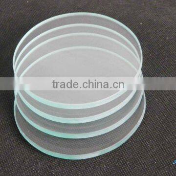 New 6mm thick tempered clear glass drink coasters with no feet