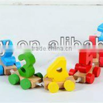 Small wooden train toy