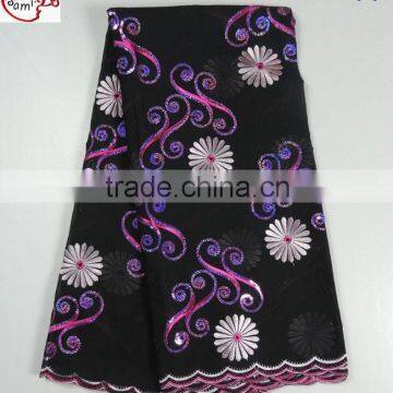 CL11-44 The newest arrival and different design of the flower obama lace with sequins more Fashion classic