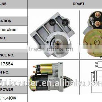 12V 10T Jeep auto starter motor OEM M1T78481 for 95-98 Cherokee 17564