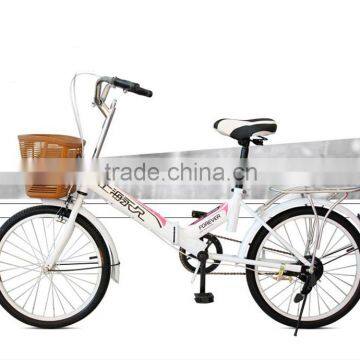 20-inch high-carbon steel folding bike student bicycle