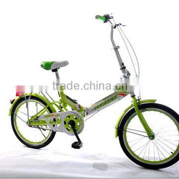 20-inch shock absorbing folding bike high carbon steel students bicycle