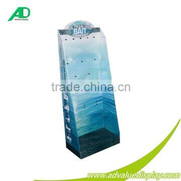 CMYK Printing Paper Floor Display Rack,Retail Floor Display Stand,Cardboard Shleves Display For Food