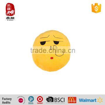 Wholesale PP cotton stuffed cute custom whatsapp plush emoji pillow