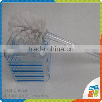 Blue Stripe Animal Toilet Brush With Holder photo-2