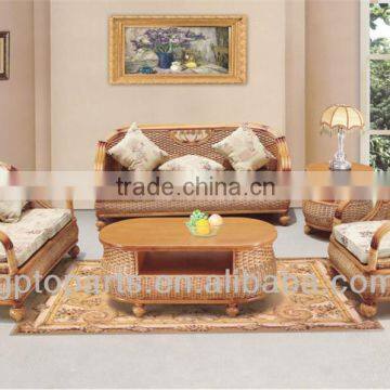 Modern designliving room funiture synthetic rattan cheap sofa set