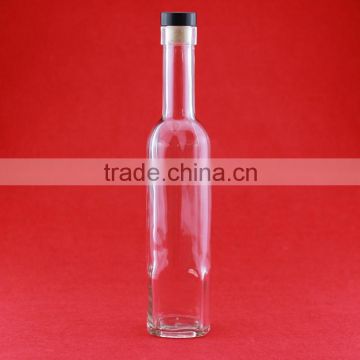 wholesale 350ml vodka bottle clear Cylinder wine bottle 700ml empty liquor bottle