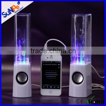 Plug and Play Multi-colored Illuminated Led Dancing Water Speakers With Bluetooth Optional