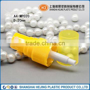 20 410 ribbed yellow plastic bottle pump