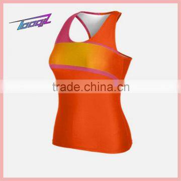 OEM Sublimation Cheer tank tops Spandex