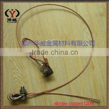 catenary cable with compression eye and fitting and thimble