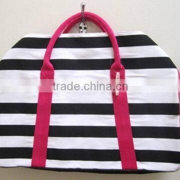 best stripe new big travel bag China supplier ladies travel bags