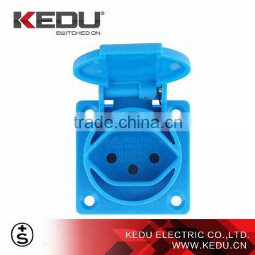 KEDU Factory Supply Waterproof Swiss Socket 10A/16A 250V