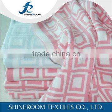 Colorful High End Top Quality Factory Made 100% Cotton Blanket
