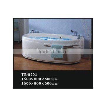1 Person Corner Spra Whirlpool Bathtub/Foshan Acrylic Massage Bathtub With Blue Glass photo-6