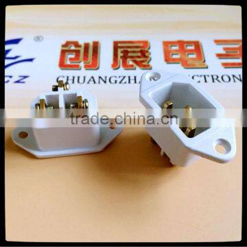 Electric Rice Cooker Socket with screw,power socket manufacturer,inlet AC Power Socket with fuse