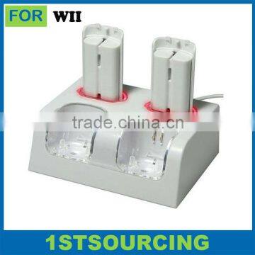 4 in 1 remote battery charger stand station for wii