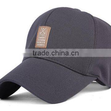 High quality cotton six panel baseball cap guangdong manufactuer