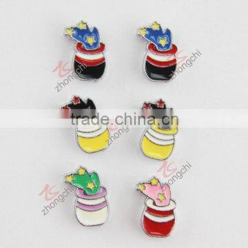 8MM zinc alloy material metal honey pot charm (JP08)