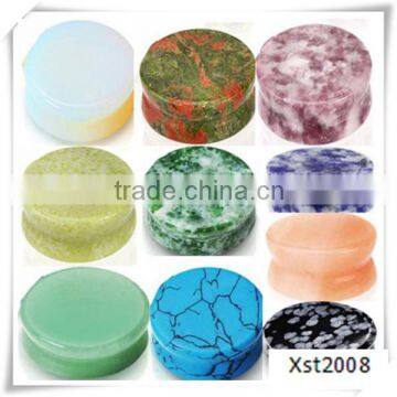 natural stone ear plug jewelry from china factory