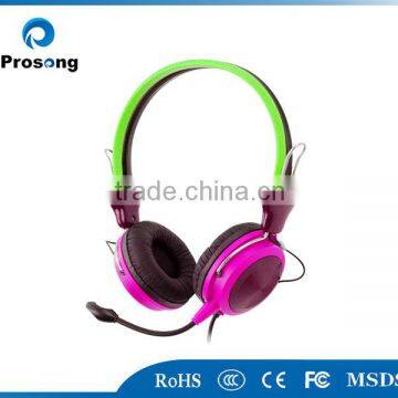 PS-T009MV shenzhen 2013 color printing headset with mic