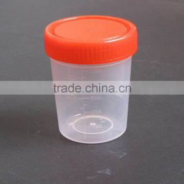Non-sterile disposable urine cup with top 100 ml