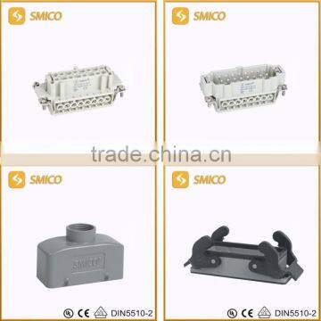 HE-016-Male/female Heavy duty rectangular pin connector hood,connector for hot runner