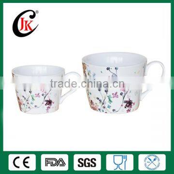 Wholesale Promotional Custom Rural Style Floral Ceramic Coffee Cup