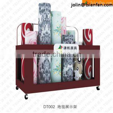 DT002 Customized creative rug display stand / Carpet rack