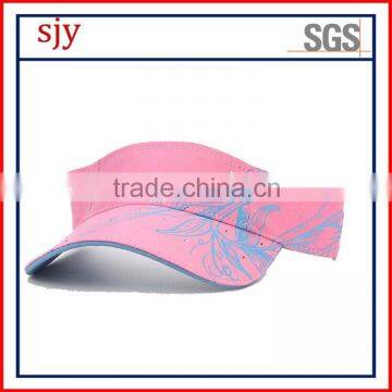 Embroidered Pattern and Character Golf Style sun visor